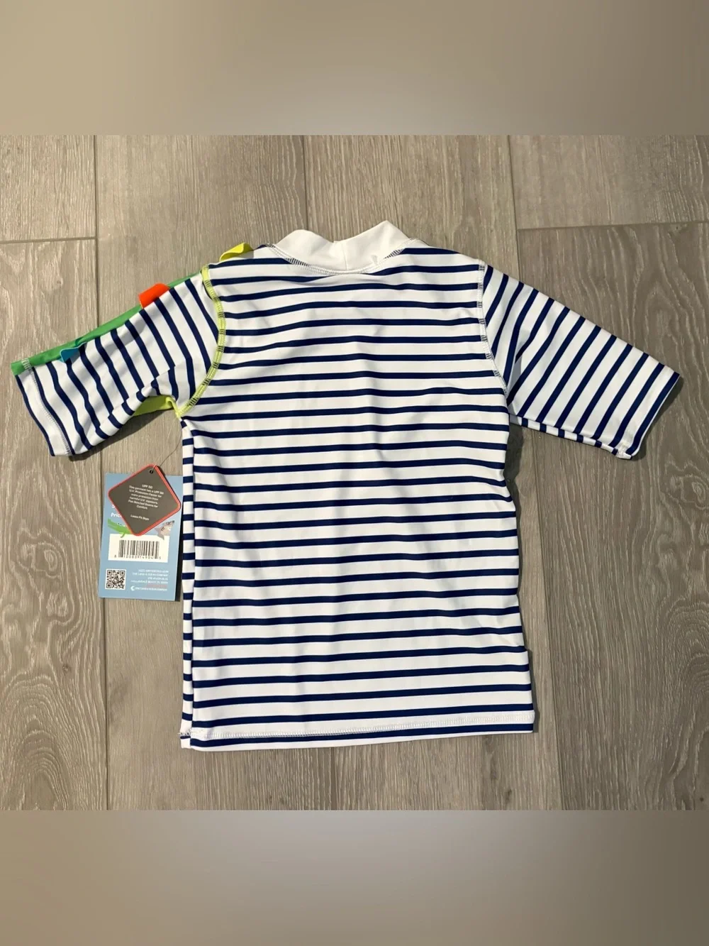 Kidz Crocodile Stripe Kids Swim Top. Boys 2T NWT